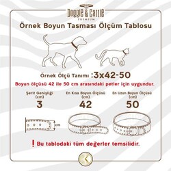 Doggie Çift Kat Gerçek Deriden El Yapımı Köpek Boyun Tasması Royalblue - Thumbnail