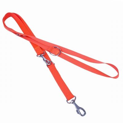 Doggie Dokuma Ayarlanabilir Eğitimci Köpek Gezdirme Tasması Turuncu 2,5x120-190 Cm 