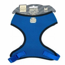 Doggie Havalı Dokuma Küçük Irk Köpek Göğüs Tasması Royalblue 1,5x35-45 Cm - Thumbnail