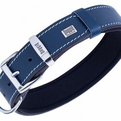 Doggie Konfor Deri Köpek Boyun Tasması Royalblue 4x52 60 Cm - Thumbnail