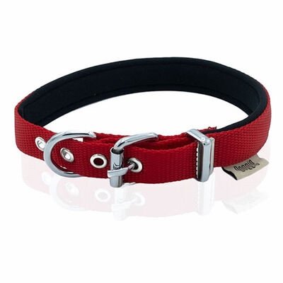 Doggie Konfor Dokuma Kırmızı Köpek Boyun Tasması Small 2 x 30-35 cm 
