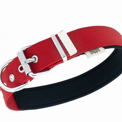 Doggie Konfor Dokuma Köpek Boyun Tasması Kırmızı 4x57 65 Cm 