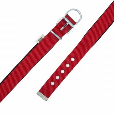 Doggie Konfor Dokuma Köpek Boyun Tasması Kırmızı 5x60 70 Cm 