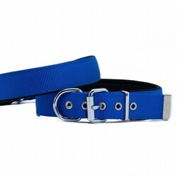 Doggie Konfor Dokuma Köpek Boyun Tasması Royalblue 2,5x42 50 Cm - Thumbnail