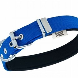 Doggie Konfor Dokuma Köpek Boyun Tasması Royalblue 2,5x42 50 Cm - Thumbnail