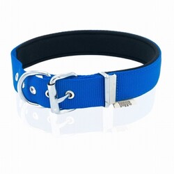 Doggie Konfor Dokuma Köpek Boyun Tasması Royalblue 3x42 50 Cm - Thumbnail