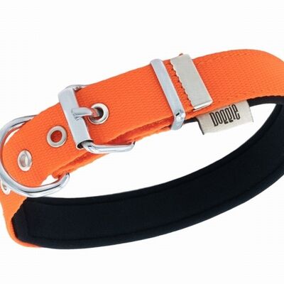 Doggie Konfor Dokuma Köpek Boyun Tasması Turuncu 2,5x37 45 Cm 