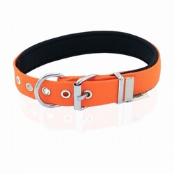 Doggie Konfor Dokuma Köpek Boyun Tasması Turuncu 2,5x37 45 Cm - Thumbnail