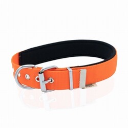 Doggie Konfor Dokuma Köpek Boyun Tasması Turuncu 3x47 55 Cm - Thumbnail