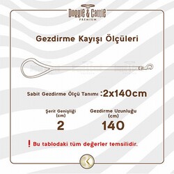 Doggie Konfor Dokuma Köpek Gezdirme Tasması Haki 2,5x120 Cm - Thumbnail