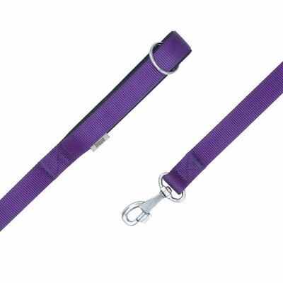 Doggie Konfor Klasik Dokuma Köpek Gezdirme Tasması Mor 2,5x120 Cm 
