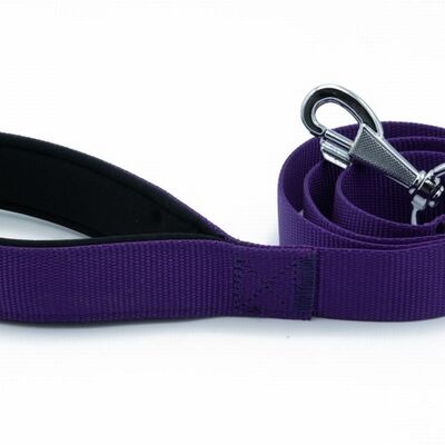 Doggie Konfor Klasik Dokuma Köpek Gezdirme Tasması Mor 3x100 Cm 