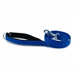 Doggie - Doggie Konfor Klasik Dokuma Köpek Gezdirme Tasması Royalblue 2x140 Cm 