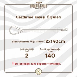 Doggie Konfor Klasik Dokuma Köpek Gezdirme Tasması Siyah 3x100 Cm - Thumbnail