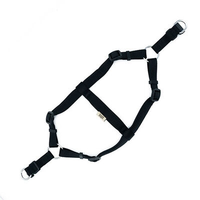 Doggie Konfor Ronin Dokuma Siyah Köpek Göğüs Tasması Medium 2 x 45-55 cm 