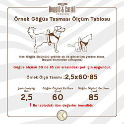Doggie Konfor Ronin Dokuma Siyah Köpek Göğüs Tasması Medium 2 x 45-55 cm - Thumbnail