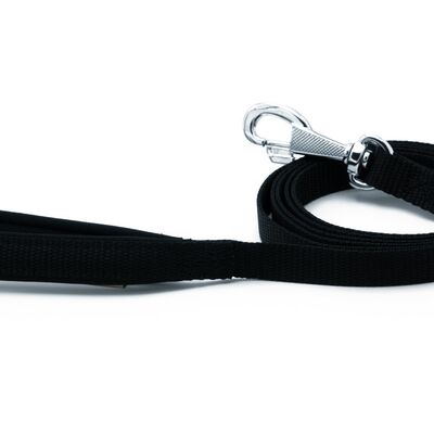 Doggie Konforlu Dokumadan El Yapımı Köpek Gezdirme Kayışı Black
