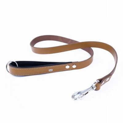 Doggie Yumuşak Deri Firstclass Köpek Gezdirme Tasması Camel 2,5x120 Cm 