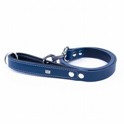 Doggie Yumuşak Deri Firstclass Köpek Gezdirme Tasması Royalblue 2x140 Cm - Thumbnail