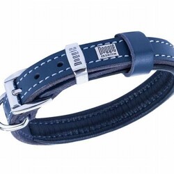Doggie Yumuşak Firstclass Deri Köpek Boyun Tasması Royalblue 1,5x25-30 Cm - Thumbnail