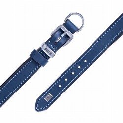 Doggie Yumuşak Firstclass Deri Köpek Boyun Tasması Royalblue 2x35-40 Cm - Thumbnail