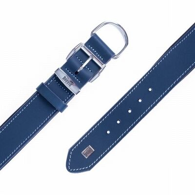 Doggie Yumuşak Firstclass Deri Köpek Boyun Tasması Royalblue 4x47-55 Cm 