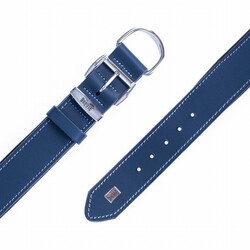 Doggie Yumuşak Firstclass Deri Köpek Boyun Tasması Royalblue 4x52-60 Cm - Thumbnail