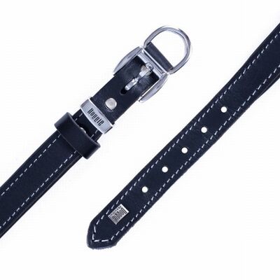 Doggie Yumuşak Firstclass Deri Köpek Boyun Tasması Siyah 2x30-35 Cm 