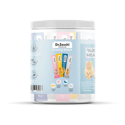 Dr.Sacchi Creamy Snack Karışık Sıvı Kedi Ödülü 30x14 Gr 