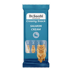 Dr.Sacchi - Dr.Sacchi Creamy Snack Somonlu Sıvı Kedi Ödülü 4x14 Gr 