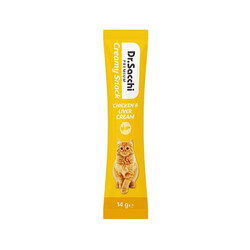 Dr.Sacchi - Dr.Sacchi Creamy Snack Tavuklu ve Ciğerli Sıvı Kedi Ödülü 14 Gr 
