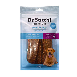 Dr.Sacchi - Dr.Sacchi Premium Ördek Kuru Kesim Jerky Tahılsız Köpek Ödülü 100 Gr 
