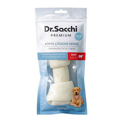 Dr.Sacchi - Dr.Sacchi Premium Sığır Etli Sığır Derisi Genişletilmiş Düğüm Kemik Tahılsız Köpek Ödülü 10-11'' 1'li 220 Gr 