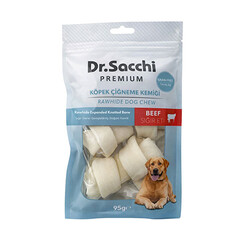 Dr.Sacchi - Dr.Sacchi Premium Sığır Etli Sığır Derisi Genişletilmiş Düğüm Kemik Tahılsız Köpek Ödülü 2-4'' 3'lü 95 Gr 