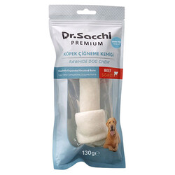 Dr.Sacchi - Dr.Sacchi Premium Sığır Etli Sığır Derisi Genişletilmiş Düğüm Kemik Tahılsız Köpek Ödülü 7-8“ 1'li 130 Gr 
