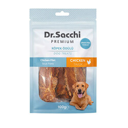 Dr.Sacchi - Dr.Sacchi Premium Tavuk Fileto Tahılsız Köpek Ödülü 100 Gr 
