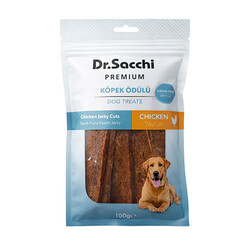Dr.Sacchi - Dr.Sacchi Premium Tavuk Kuru Kesim Jerky Tahılsız Köpek Ödülü 100 Gr 