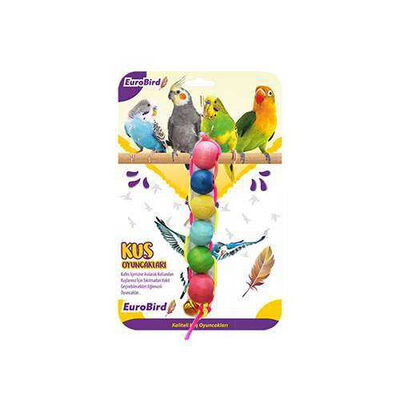 EuroBird Renkli Dizili Boncuk Kuş Oyuncağı 