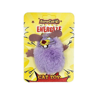 EuroCat Mor Tüylü Fare Kedi Oyuncağı 