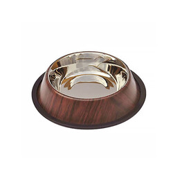 EuroDog - EuroDog ASR(W) 96 Oz Bambu Desenli Kedi ve Köpek Mama Su Kabı 