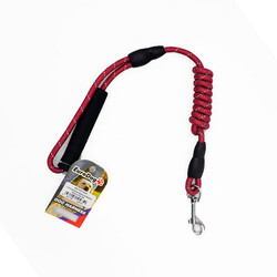 EuroDog - EuroDog Köpek Uzatma Tasması Reflektörlü Kırmızı 8 Mm-120 Cm 