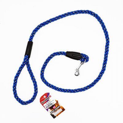 EuroDog Reflektörlü Köpek Gezdirme Tasması 13 Mm 120 Cm Mavi 