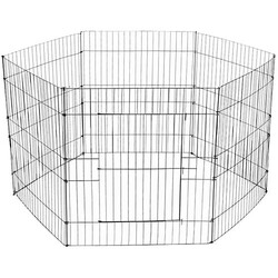 Eurogold - EuroGold 6 Parça Tel Panel Köpek Oyun Alanı 80x80 Cm 