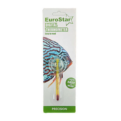 EuroStar Sarı Cam Civalı Derece 6 cm Termometre 