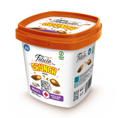 Felicia Beauty Crunch Tavuklu ve Somonlu Kedi Ödül Maması 100 Gr 