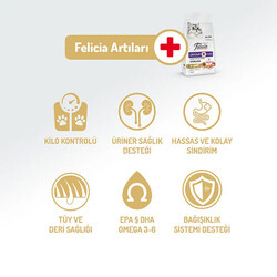 Felicia Hipoalerjenik Kolajen Destekli Somonlu Kısırlaştırılmış Kedi Maması 5 Kg - Thumbnail