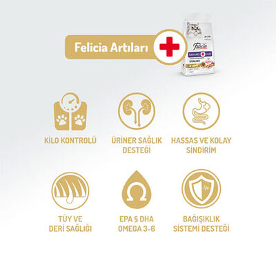 Felicia Hipoalerjenik Kolajen Destekli Somonlu Kısırlaştırılmış Kedi Maması 5 Kg 