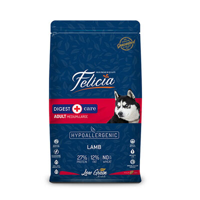 Felicia Hypoallergenic Medium Large Kuzulu Düşük Tahıllı Yetişkin Köpek Maması 3 Kg 