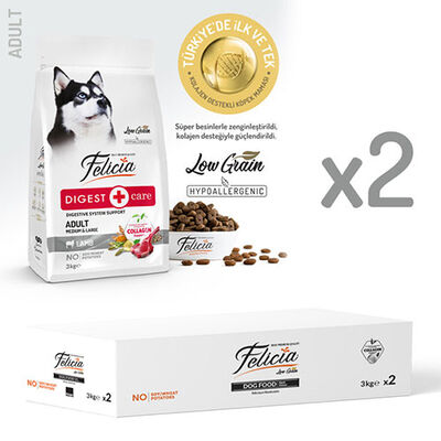 Felicia Hypoallergenic Medium Large Kuzulu Düşük Tahıllı Yetişkin Köpek Maması 6 Kg 