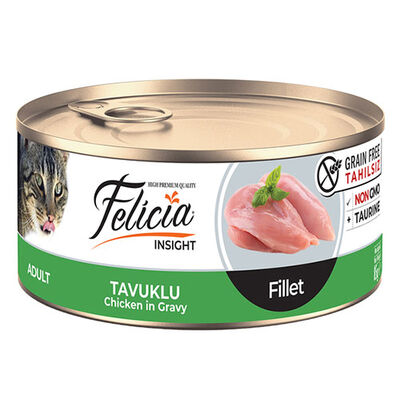 Felicia Tavuklu Fileto Tahılsız Yetişkin Kedi Konservesi 85 Gr